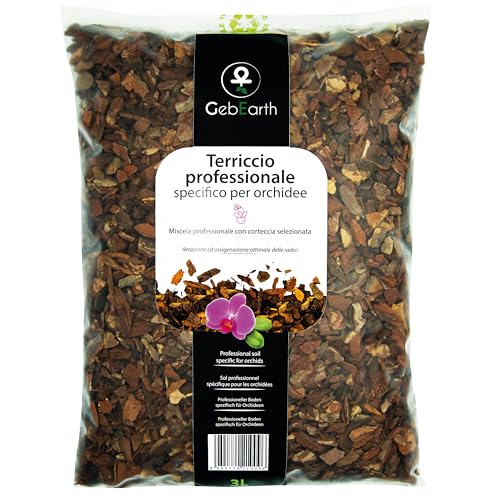 Gebearth® - Terriccio Per Orchidee, Substrato Per Orchidee Da 3 Litri【 Terriccio Professionale Per Tutte Le Orchidee 】
