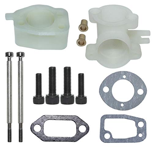 Aumel Kit Collettore A Gomito Di Aspirazione Per Husqvarna Motosega 61 268272 Guarnizione Vite Silenziatore Carburatore Sostituire 503496901, 50180660