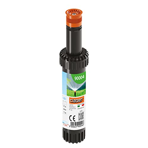Claber 90004 - Pop-Up Regolabile Da 0° A 350° Escursione Dal Terreno Di 2", Colore Nero