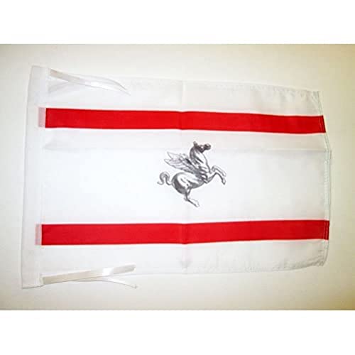 Az Flag Bandiera Toscana 45X30Cm - Bandierina Regione Toscana - Regione Italia 30 X 45 Cm Cordicelle