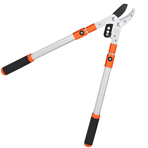 Kurtzy Cesoia Troncarami Telescopico A Incudine Per Lavori Pesanti - Tagliarami Telescopico Manuale Da 67-100 Cm - Troncarami Professionale Per Alberi