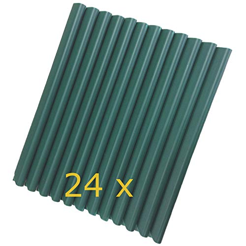 Workinghouse Strisce Di Montaggio Per Striscia Di Recinzione, Verde, 24 Pezzi, Larghezza 19 Cm, Verde