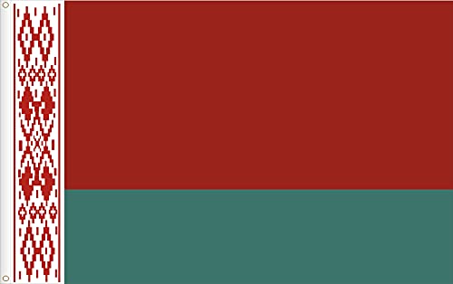 Bandiera Bielorussia. Qualità Raso 90D. Dimensioni Grande 150X90