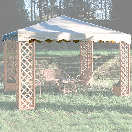 Giardini Del Re 50509 Top Copertura Gazebo Maxima, Spalmato In Pvc, Ecru