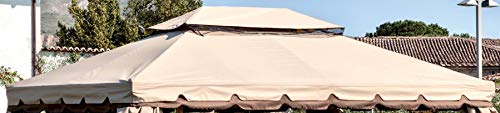 Ricambio Top Superiore Per Gazebo Adventure 3X4 Ecru' Impermeabile