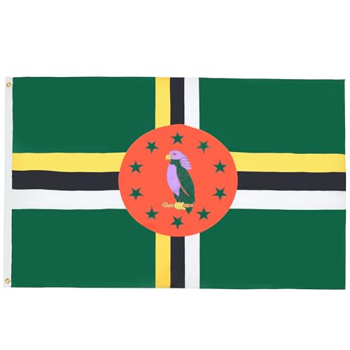 Az Flag Bandiera Dominica 150X90Cm - Bandiera Dominicense 90 X 150 Cm
