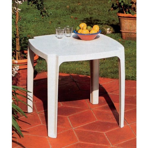 Tavolo Qu.75X75 Bianco Impil.