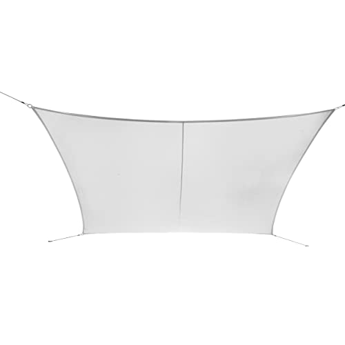 Ribelli Vela Protezione Solare Tenda Da Sole Protezione Uv 50+ Protezione Dal Vento Rettangolare, Colorazione:Bianco, Forma:Rettangolare, Taglia:2 X 4