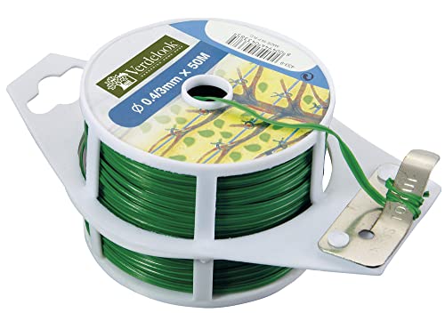 Verdelook Bobina Piattina Con Taglio Plastificato, Diametro 0,4 Mm, Lunghezza 50 Metri, Verde