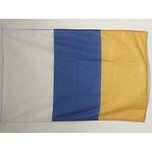 Az Flag Bandiera Isole Canarie Senza Stemma 150X90Cm - Bandiera Canarias In Spagna 90 X 150 Cm Speciale Esterno