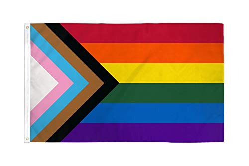 Az Flag J_2694 Occhielli Per Progressione Della Bandiera Rainbow Lgbt, 150 X 90 Cm