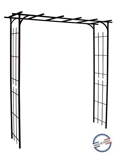 Louis Moulin 3289920030367 - Pergola Grande Quadrata Per Piante Rampicanti, In Ferro Anticato, 187 X 40 X 198 Cm