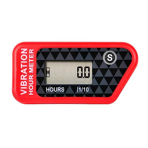 Jayron Jr-Hm016B Indicatore Contaore Digitale Wireless Lcd Vibrazione Attivata,Per Tutte Le Macchine Vibranti,Compressore D'Aria,Generatore,Moto D'Acq