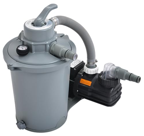 Jilong Accessori Filtro A Sabbia Per Piscina 6800 Litri/H, Grigio, 30X35X60 Cm