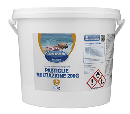 Bestway 59022 Pastiglie Multiazione Da 200 Gr Per Piscine, 10 Kg