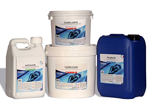 Kit Cloro Shock, Antialghe, Ph- E Cloro Lento. 30 Kg | San Marco