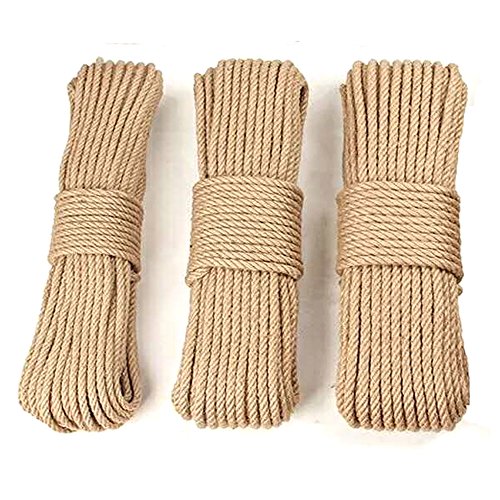 Boellruno 30M Corde Di Canapa Naturale 4-Ply Corda In Sisal Cord Spessore Iuta Spago Per Giardinaggio Forte Decorazione Di Cerimonia Nuziale Decorazio