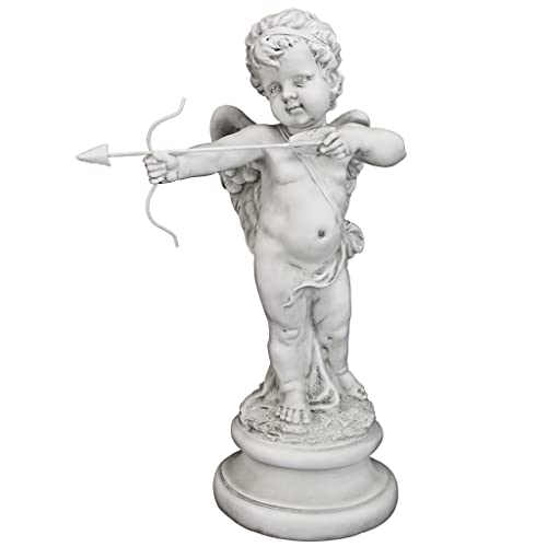 Design Toscano Sh94142 Statua Messaggio D'Amore Di Cupido, Beige, 21.5X33X56 Cm