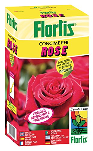 Flortis 1110631 Concime Organo Minerale Rose, 1000 G, 7.5X13.5X24 Cm