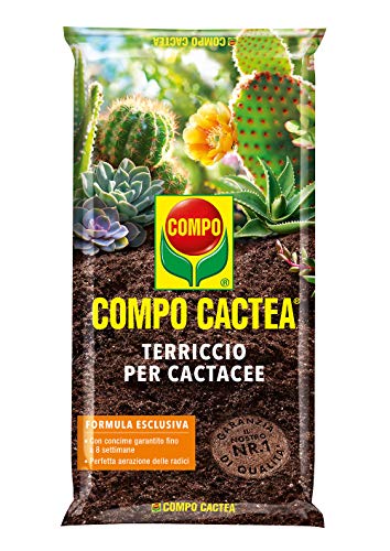 Compo Cactea Terriccio Per Cactacee, Per Una Crescita Omogenea Delle Piante, 5 L