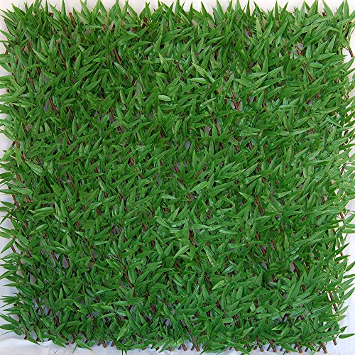 Tenax Siepe Artificiale Con Foglie Traliccio Estensibile In Salice, Divy 3D X-Tens Bamboo, 1X2 M, Verde