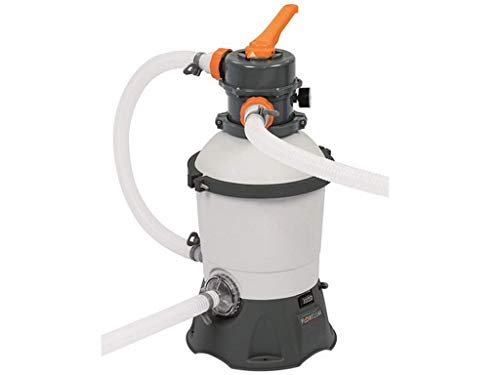 Bestway Pompa Di Filtraggio A Sabbia Flowclear 58515, Portata 1100 L/H Per Piscine Fuori Terra, Bianco