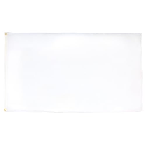 Bandiera Monocolore Bianco 90X60Cm - Gran Bandiera Bianca 60 X 90 Cm Poliestere Leggero - Bandiere - Az Flag