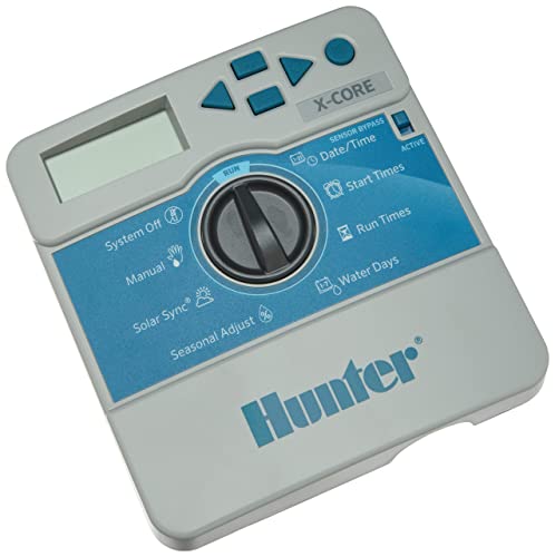 Hunter Irrigazione Computer, X-Core 601I 6 Stazioni, Grigio, 25 X 17 X 7 Cm, Na372