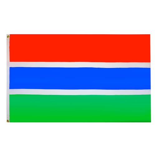 Az Flag Bandiera Gambia 90X60Cm - Bandiera Gambiana 60 X 90 Cm