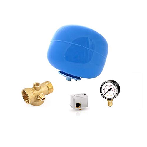 Zilmet Kit Idrosfera, Raccordo 5 Vie, Manometro, Teflon E Pressostato Tipo Square D Per Autoclave