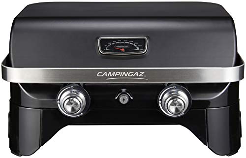 Campingaz Attitude 2100 Lx Griglia A Gas, Griglia Da Tavolo Portatile, 2 Bruciatori In Acciaio, Potenza Di 5 Kw, Griglia A Gas Per Campeggio Con Coper