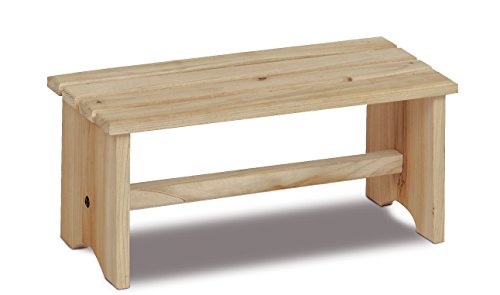 King Home S1513042 Poggiapiedi In Legno, 35 X 17.5 X 15.5 Cm