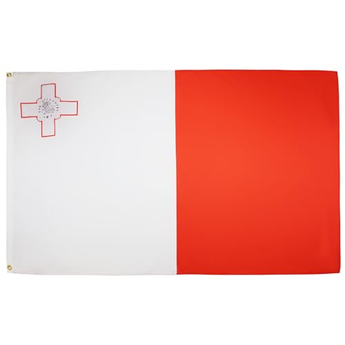 Bandiera Malta 150X90Cm - Gran Bandiera Maltese 90 X 150 Cm Poliestere Leggero - Bandiere - Az Flag