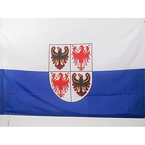Bandiera Trentino-Alto Adige 150X90Cm - Bandiera Trentina - Regione Italia 90 X 150 Cm Foro Per Asta - Az Flag
