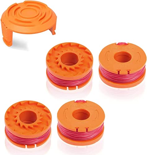 Erhuo Bobina Per Strimmer, 5 Pezzi Wa0004 Bobina Compatibile Con Tagliabordi Worx Da 20 V, Wg151, Wg163E.1, Wg163E.2, Wg163E.3, Wg163E.6, Wg163E.9