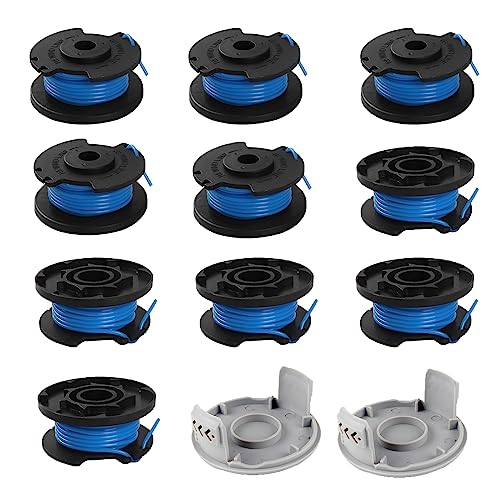 Viilich 10 Bobine Di Filo Per Ryobi, Bobina Di Filo Di Ricambio Per Ryobi One + Rac124 Ac14Rl3A Olt1823 Olt1832 18V 24V 40V 40V Bobine Decespugliatore