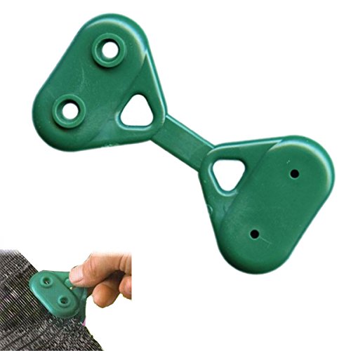 Sti Gancio Rete Ombreggiante Ombra Telo Verde Giardino Frangisole Frangivista 100 Pz