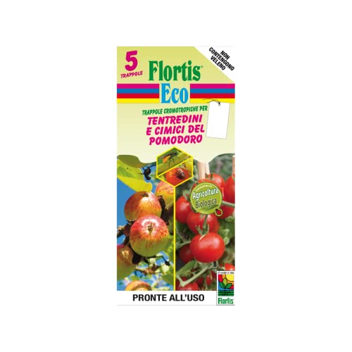 Flortis Trappola Cromotropica 5Pz Bianca Contro Tentredini E Cimici Del Pomodoro