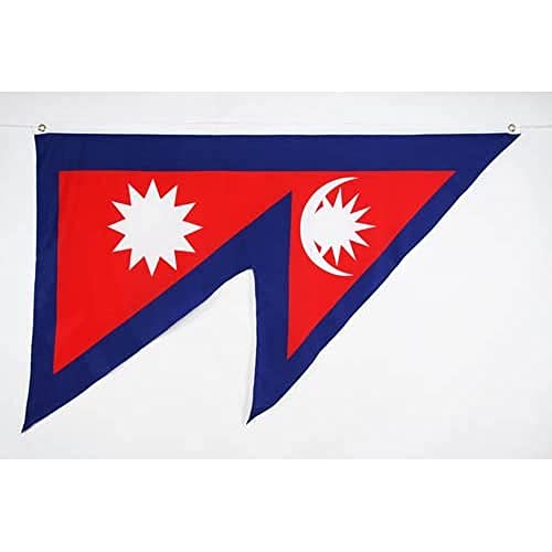 Az Flag Bandiera Nepal 150X90Cm - Bandiera Nepalese 90 X 150 Cm