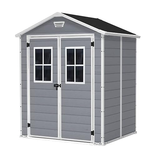 Keter Casetta Da Giardino In Resina Box Con 2 Finestre E Pavimento 6X5 Manor