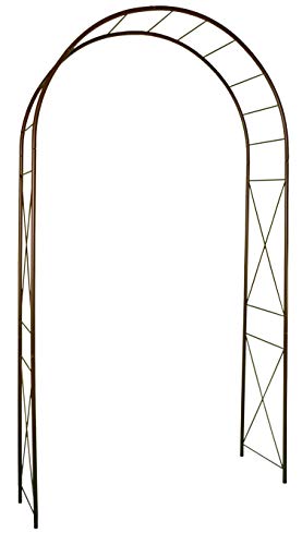 Louis Moulin 3186 Arca Giardino Con Decoro Rombo Metallo Ferro Vecchiato, 130 X 250 Cm