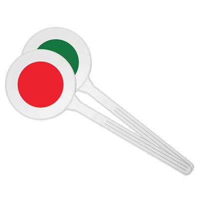 Viridex Paletta Segnaletica Cantiere Verde/Rossa Pz 2
