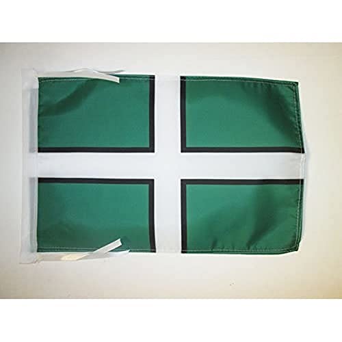 Az Flag Bandiera Contea Di Devon 45X30Cm - Bandierina County Of Devon - Inghilterra 30 X 45 Cm Cordicelle