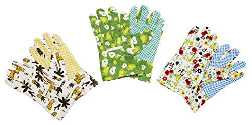 Verdemax 4936 Piccolo Guanto Da Giardino In Cotone Con Fantasia