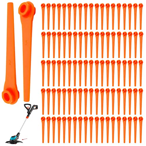 Chuancheng 100 Pz Plastica Erba Trimmer Lame Di Ricambio Per Gardena 9823 9825 9820 9821 Sostituzione Graden Supply