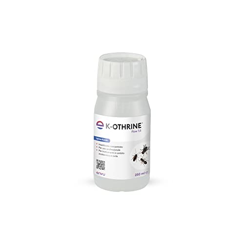 Envu, K-Othrine Flow 7,5, Insetticida Concentrato, Per Trattamenti In Ambito Zootecnico E Civile, Contro Insetti Striscianti E Mosche, 250 Ml