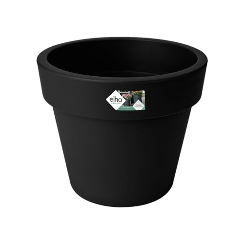 Elho Green Basics Top Planter Vaso, Nero, 47 Cm