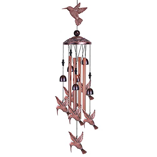 Alnicov Bird Retro Wind Chime,Deep Tone Memorial Wind Chime Per Outdoor Home Patio,Portico,Giardino,Decorazione Da Giardino