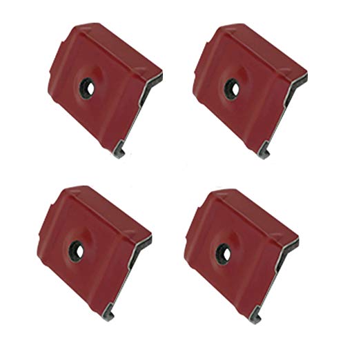 Friulsider 100 Pezzi Cappellotti In Acciaio Rosso Siena Ral3009 Per Lamiera Coibentata Greca 19X22Mm