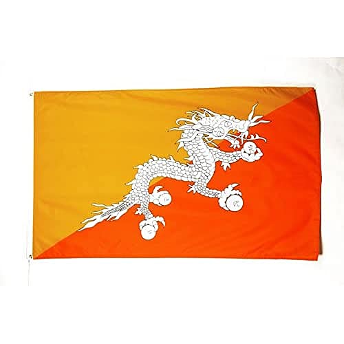 Az Flag Bandiera Bhutan 90X60Cm - Bandiera Bhutanese 60 X 90 Cm
